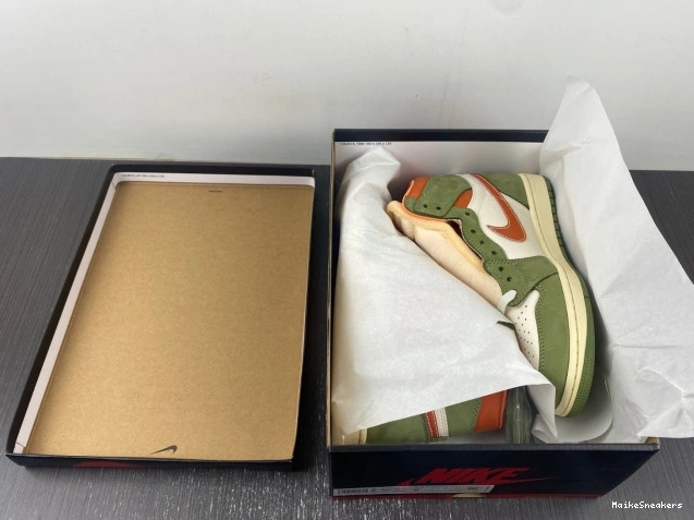 MaikeSneakers Celadon Air High Jordan 1 FB9934-300 OG Craft 0626